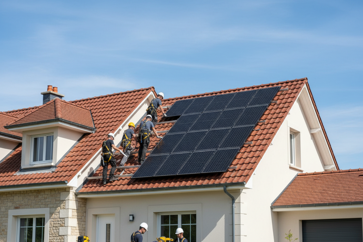 Installation professionnelle de panneaux solaires